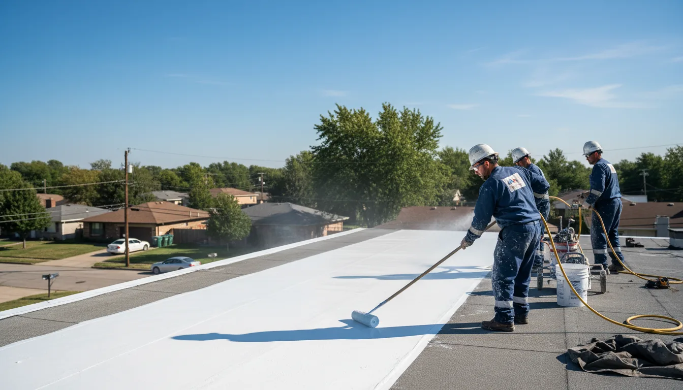 Commercial roof coating in Rossford, OH near me